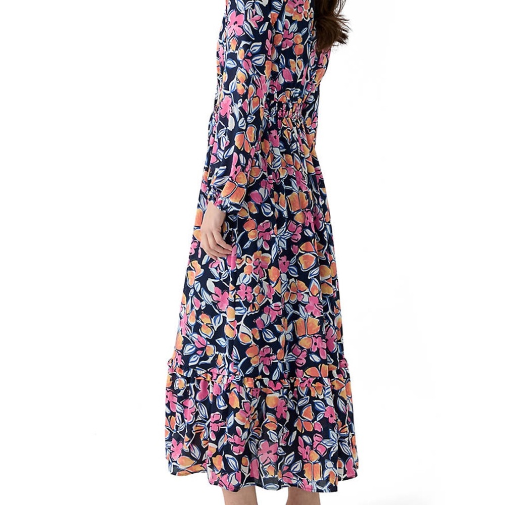 Wonderly Floral Tie-Neck Maxi Dress | Size PXL | NWT - Picture 4 of 8